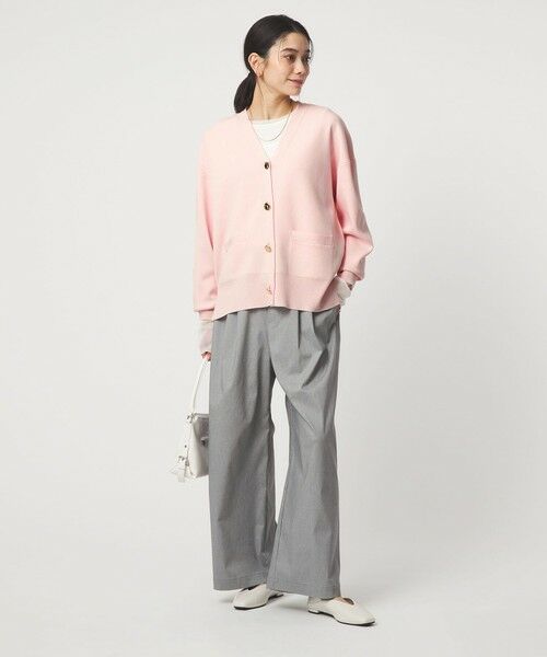 green label relaxing / グリーンレーベル リラクシング カーディガン・ボレロ | パフニット カーディガン ウォッシャブル | 詳細18