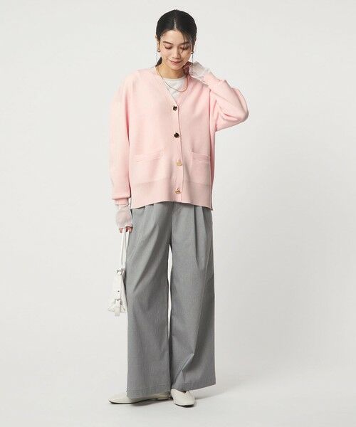 green label relaxing / グリーンレーベル リラクシング カーディガン・ボレロ | パフニット カーディガン ウォッシャブル | 詳細19