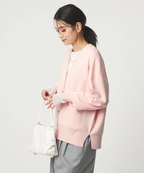 green label relaxing / グリーンレーベル リラクシング カーディガン・ボレロ | パフニット カーディガン ウォッシャブル | 詳細17