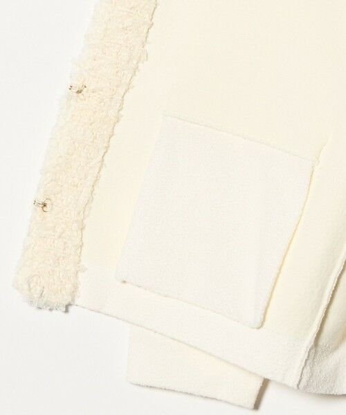 green label relaxing / グリーンレーベル リラクシング カーディガン・ボレロ | ブークレ×フリンジ カーディガン ウォッシャブル | 詳細9