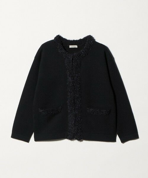 green label relaxing / グリーンレーベル リラクシング カーディガン・ボレロ | ブークレ×フリンジ カーディガン ウォッシャブル | 詳細19