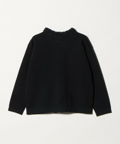 green label relaxing / グリーンレーベル リラクシング カーディガン・ボレロ | ブークレ×フリンジ カーディガン ウォッシャブル | 詳細9