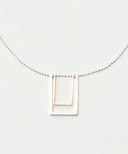green label relaxing / グリーンレーベル リラクシング ネックレス・ペンダント・チョーカー | ＜anisotea＞Two スクエア ネックレス | 詳細1