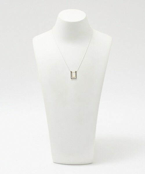 green label relaxing / グリーンレーベル リラクシング ネックレス・ペンダント・チョーカー | ＜anisotea＞Two スクエア ネックレス | 詳細4