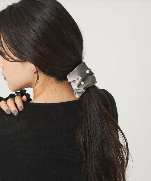 green label relaxing / グリーンレーベル リラクシング ヘアゴム・シュシュ | 【WEB限定】起毛 ヘアカフ（フェイクパール） | 詳細6