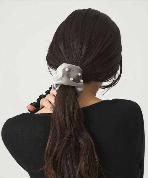 green label relaxing / グリーンレーベル リラクシング ヘアゴム・シュシュ | 【WEB限定】起毛 ヘアカフ（フェイクパール） | 詳細8