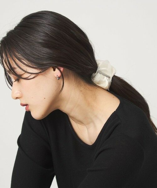 green label relaxing / グリーンレーベル リラクシング ヘアゴム・シュシュ | 【WEB限定】チュール ヘアカフ（無地） | 詳細1