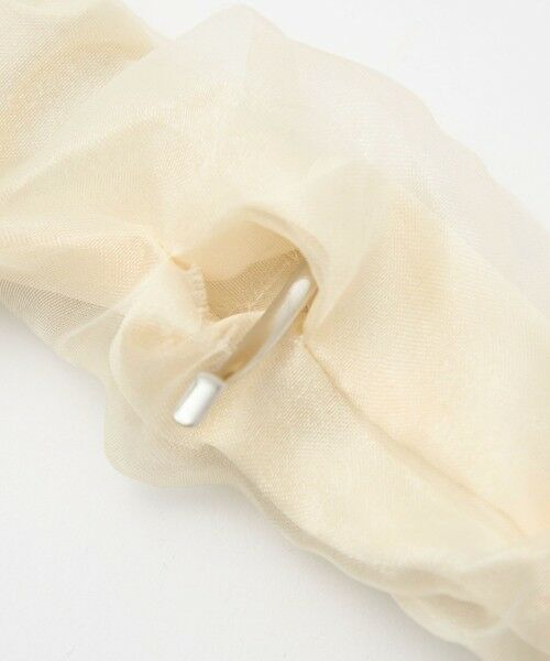 green label relaxing / グリーンレーベル リラクシング ヘアゴム・シュシュ | 【WEB限定】チュール ヘアカフ（無地） | 詳細8