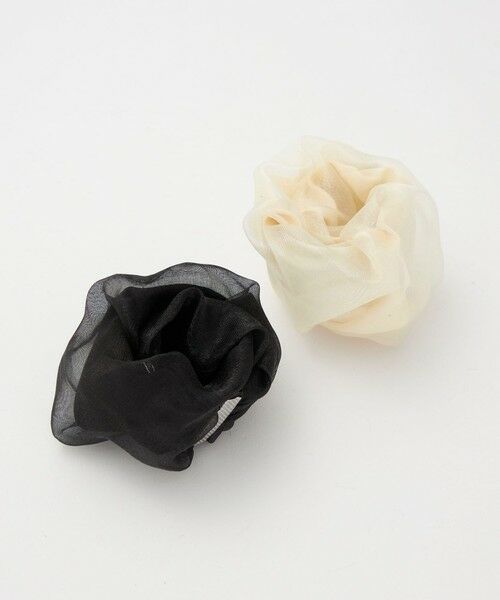 green label relaxing / グリーンレーベル リラクシング ヘアゴム・シュシュ | 【WEB限定】チュール ヘアカフ（無地） | 詳細10