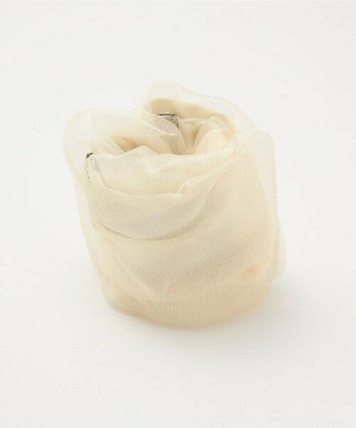 green label relaxing / グリーンレーベル リラクシング ヘアゴム・シュシュ | 【WEB限定】チュール ヘアカフ（無地） | 詳細5