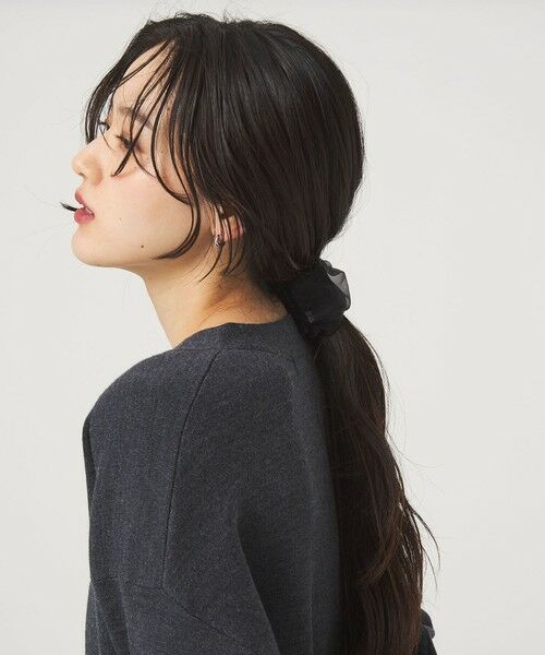 green label relaxing / グリーンレーベル リラクシング ヘアゴム・シュシュ | 【WEB限定】チュール ヘアカフ（無地） | 詳細11