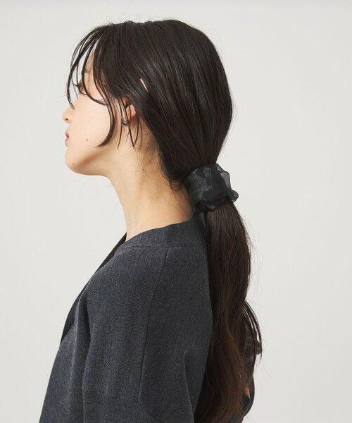 green label relaxing / グリーンレーベル リラクシング ヘアゴム・シュシュ | 【WEB限定】チュール ヘアカフ（無地） | 詳細12