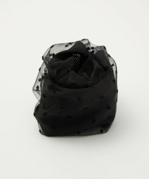 green label relaxing / グリーンレーベル リラクシング ヘアゴム・シュシュ | 【WEB限定】チュール ヘアカフ（ドット） | 詳細5