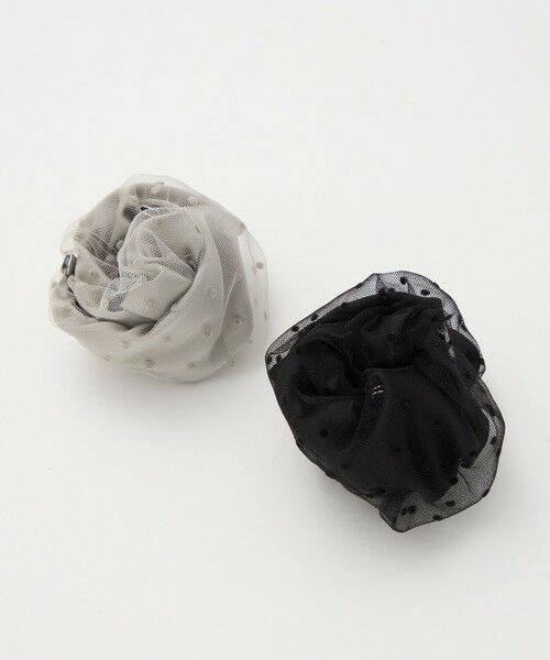 green label relaxing / グリーンレーベル リラクシング ヘアゴム・シュシュ | 【WEB限定】チュール ヘアカフ（ドット） | 詳細14