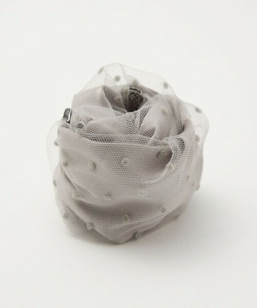 green label relaxing / グリーンレーベル リラクシング ヘアゴム・シュシュ | 【WEB限定】チュール ヘアカフ（ドット） | 詳細9