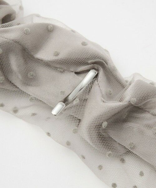 green label relaxing / グリーンレーベル リラクシング ヘアゴム・シュシュ | 【WEB限定】チュール ヘアカフ（ドット） | 詳細12