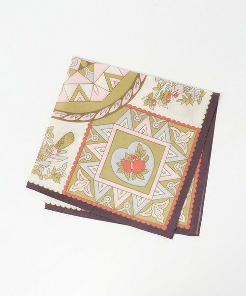 green label relaxing / グリーンレーベル リラクシング ハンカチ | 【別注】＜Feuille de Cocoon＞ スカーフ（BEIGE）