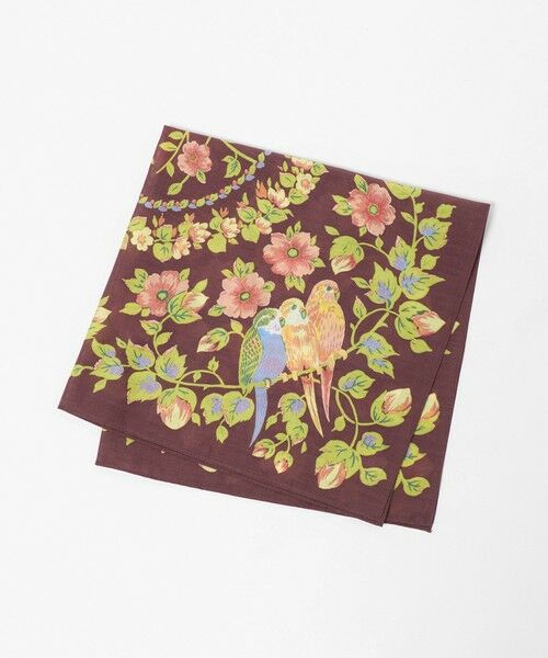 green label relaxing / グリーンレーベル リラクシング ハンカチ | 【別注】＜Feuille de Cocoon＞ スカーフ（DK.BROWN）