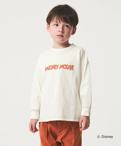 green label relaxing / グリーンレーベル リラクシング カットソー | 【別注】＜Disney＞キャラクター ロングスリーブTシャツ / キッズ 100cm—130cm | 詳細1