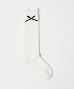 green label relaxing / グリーンレーベル リラクシング ソックス | リボン ハイソックス / 靴下 / キッズ 17cm—19cm