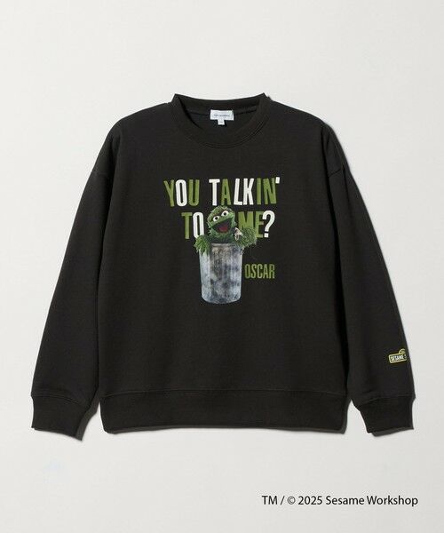 green label relaxing / グリーンレーベル リラクシング スウェット | 【別注】＜SESAME STREET＞裏毛 プルオーバー / トレーナー / キッズ  140cm-150cm（DK.GRAY）