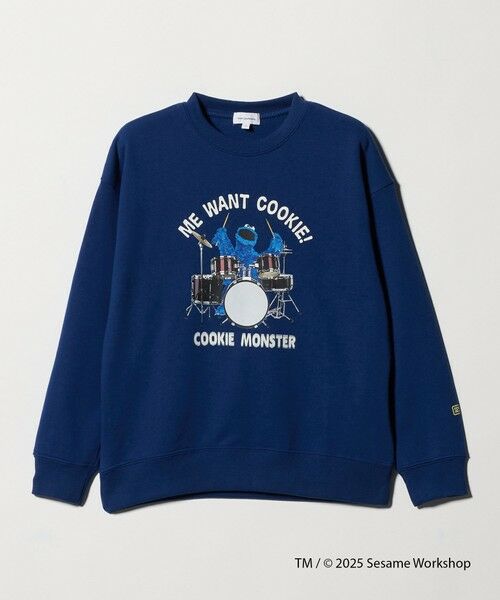 green label relaxing / グリーンレーベル リラクシング スウェット | 【別注】＜SESAME STREET＞裏毛 プルオーバー / トレーナー / キッズ  140cm-150cm（COBALT）