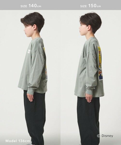 green label relaxing / グリーンレーベル リラクシング カットソー | 【別注】＜Disney＞キャラクター ロングスリーブTシャツ / キッズ 140cm—150cm | 詳細12