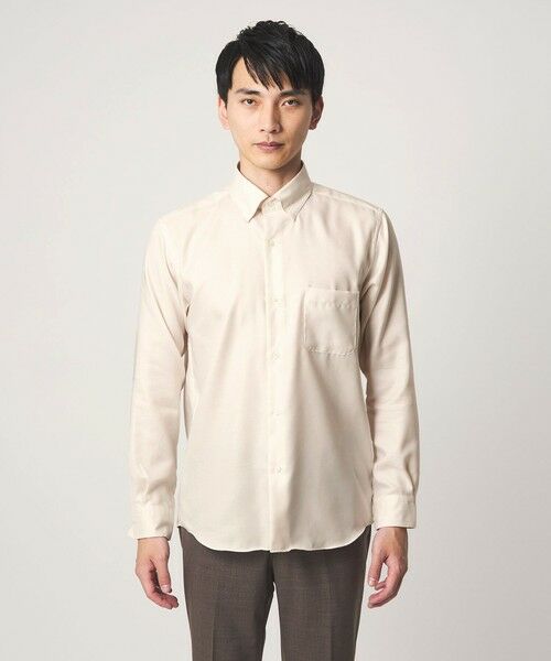 green label relaxing / グリーンレーベル リラクシング シャツ・ブラウス | エブリット コットンオックス ソリッド スナップ ボタンダウン シャツ -イージーアイロン- | 詳細12