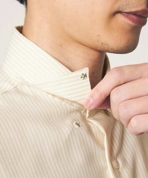 green label relaxing / グリーンレーベル リラクシング シャツ・ブラウス | エブリット コットンオックス ストライプ スナップ ボタンダウン シャツ -イージーアイロン- | 詳細4