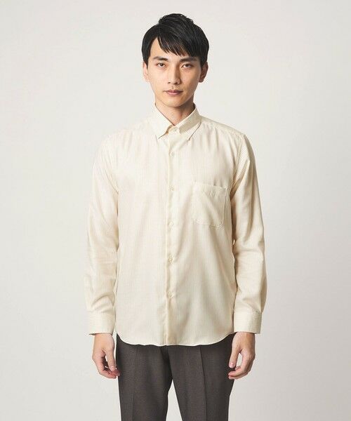 green label relaxing / グリーンレーベル リラクシング シャツ・ブラウス | エブリット コットンオックス ストライプ スナップ ボタンダウン シャツ -イージーアイロン- | 詳細5
