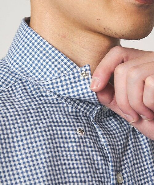 green label relaxing / グリーンレーベル リラクシング シャツ・ブラウス | エブリット コットンオックス ギンガムチェック スナップ ボタンダウン シャツ -イージーアイロン- | 詳細4
