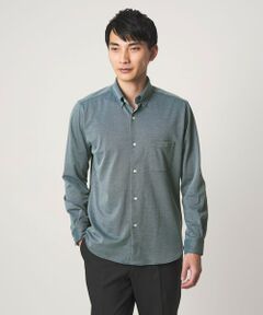 green label relaxing / グリーンレーベル リラクシング シャツ・ブラウス | エブリット TC ジャージー スナップ ボタンダウン シャツ -ストレッチ・イージーアイロン・吸水速乾・抗菌-