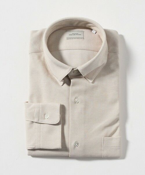 green label relaxing / グリーンレーベル リラクシング シャツ・ブラウス | エブリット TC ジャージー スナップ ボタンダウン シャツ -ストレッチ・イージーアイロン・吸水速乾・抗菌- | 詳細3