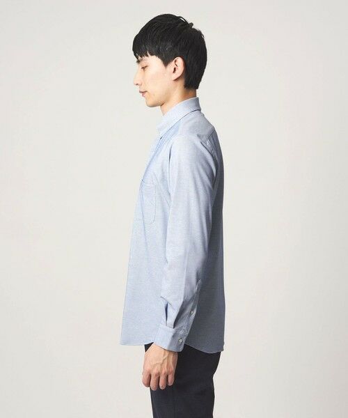 green label relaxing / グリーンレーベル リラクシング シャツ・ブラウス | エブリット TC ジャージー スナップ ボタンダウン シャツ -ストレッチ・イージーアイロン・吸水速乾・抗菌- | 詳細13