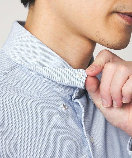green label relaxing / グリーンレーベル リラクシング シャツ・ブラウス | エブリット TC ジャージー スナップ ボタンダウン シャツ -ストレッチ・イージーアイロン・吸水速乾・抗菌- | 詳細11