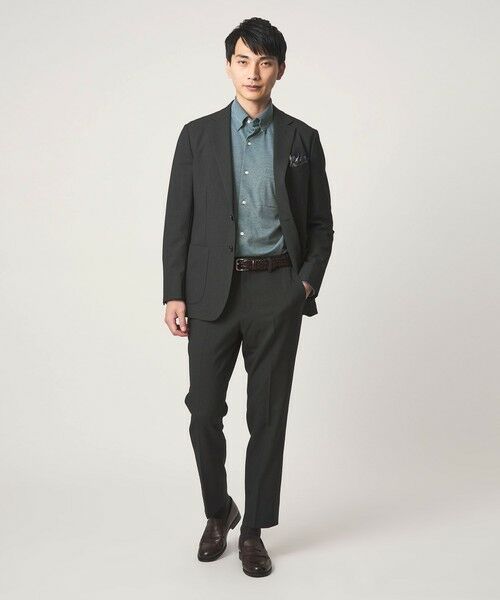 green label relaxing / グリーンレーベル リラクシング シャツ・ブラウス | エブリット TC ジャージー スナップ ボタンダウン シャツ -ストレッチ・イージーアイロン・吸水速乾・抗菌- | 詳細21