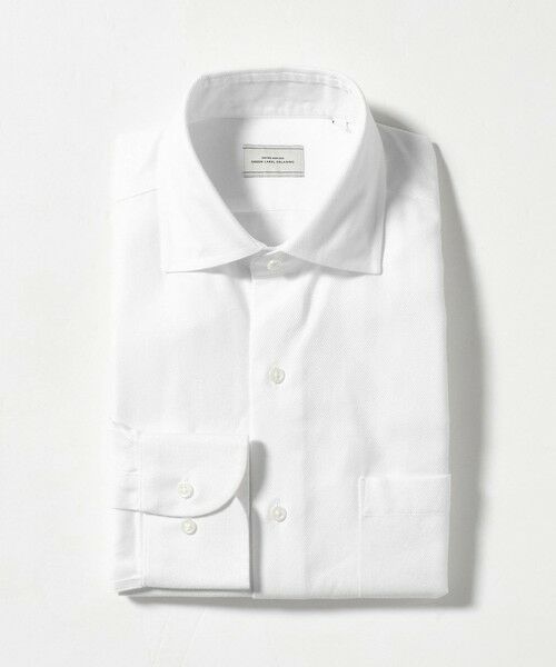 green label relaxing / グリーンレーベル リラクシング シャツ・ブラウス | コットン フレンチツイル ワイドカラー ドレスシャツ -形態安定- | 詳細6