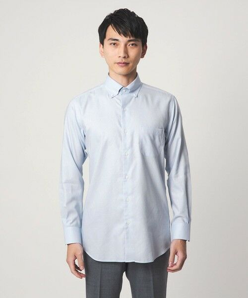 green label relaxing / グリーンレーベル リラクシング シャツ・ブラウス | コットン ロイヤルオックス ボタンダウン ドレスシャツ -形態安定- | 詳細12