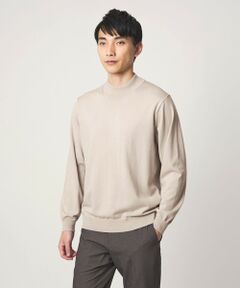 green label relaxing / グリーンレーベル リラクシング ニット・セーター | MTB コットン ハイゲージ モックネック ニット