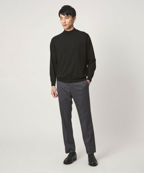 green label relaxing / グリーンレーベル リラクシング ニット・セーター | MTB コットン ハイゲージ モックネック ニット | 詳細1