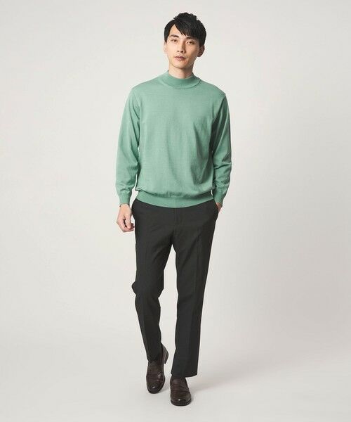 green label relaxing / グリーンレーベル リラクシング ニット・セーター | MTB コットン ハイゲージ モックネック ニット | 詳細19