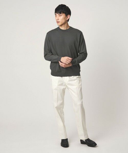 green label relaxing / グリーンレーベル リラクシング ニット・セーター | MTB コットン ハイゲージ クルーネック ニット | 詳細8