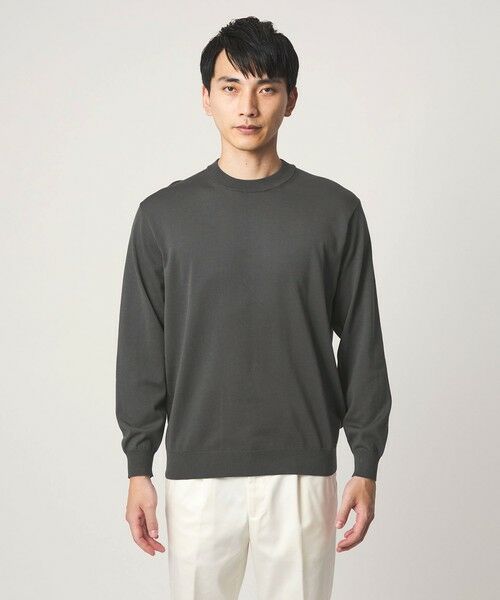 green label relaxing / グリーンレーベル リラクシング ニット・セーター | MTB コットン ハイゲージ クルーネック ニット | 詳細10