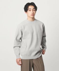 green label relaxing / グリーンレーベル リラクシング ニット・セーター | A+ ポリエステル タック モックネック 長袖 ニット -ウォッシャブル-