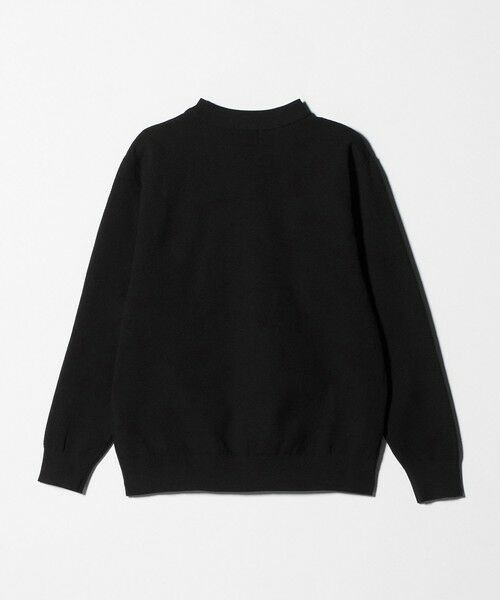 green label relaxing / グリーンレーベル リラクシング ニット・セーター | A+ ポリエステル タック モックネック 長袖 ニット -ウォッシャブル- | 詳細1