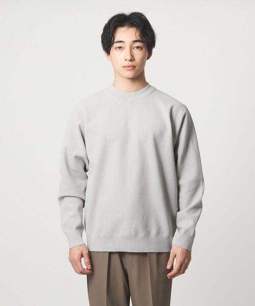 green label relaxing / グリーンレーベル リラクシング ニット・セーター | A+ ポリエステル タック モックネック 長袖 ニット -ウォッシャブル- | 詳細6
