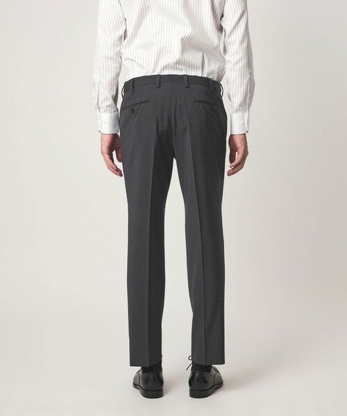 green label relaxing / グリーンレーベル リラクシング セットアップ | A+ TWPU トロピカル無地 スリム セットアップ パンツ スラックス -ウォッシャブル・ストレッチ・ウエストアジャスター- | 詳細10