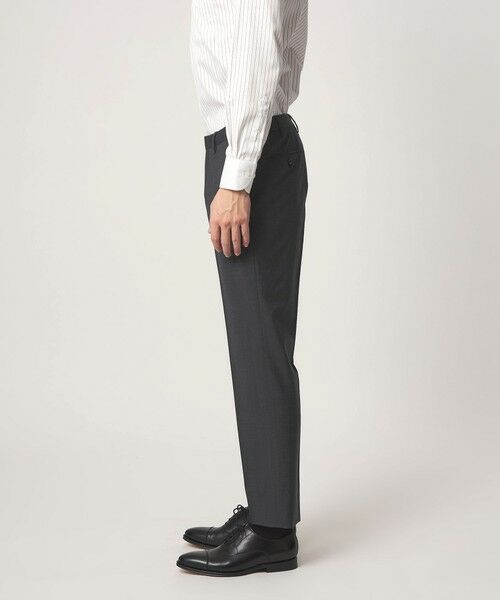 green label relaxing / グリーンレーベル リラクシング セットアップ | A+ TWPU トロピカル無地 スリム セットアップ パンツ スラックス -ウォッシャブル・ストレッチ・ウエストアジャスター- | 詳細9