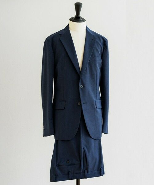 green label relaxing / グリーンレーベル リラクシング セットアップ | A+ TWPU トロピカル無地 スリム セットアップ パンツ スラックス -ウォッシャブル・ストレッチ・ウエストアジャスター- | 詳細19