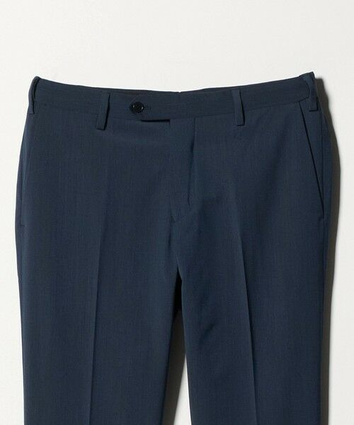 green label relaxing / グリーンレーベル リラクシング セットアップ | A+ TWPU トロピカル無地 スリム セットアップ パンツ スラックス -ウォッシャブル・ストレッチ・ウエストアジャスター- | 詳細14